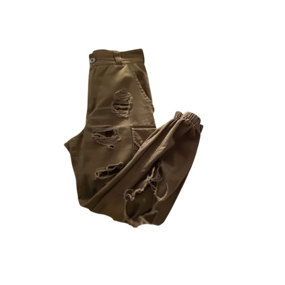 CARMAR CARMAR Olive Green Distressed Cargo Pants Size 26 VTG Grunge Style - Picture 6 of 15